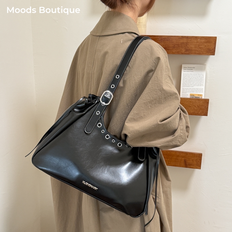 Luxury Bags Vegan - ヴィンテージスタイルの女性用アンダーアームショルダーバッグ 2026年最新ラグジュアリーデザイナーハンドバッグ ヴィーガンレザー 無地 通勤用ホーボーバッグ