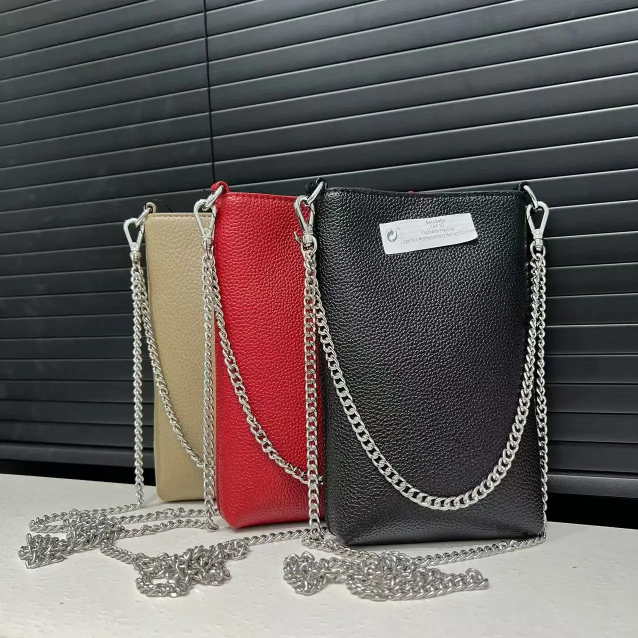 Luxury Bags Youtube - レディースのおしゃれなライトラグジュアリーデザインショルダーバッグ、ストレートチューブ、無地、シンプルなライチ柄、斜め掛けバッグ