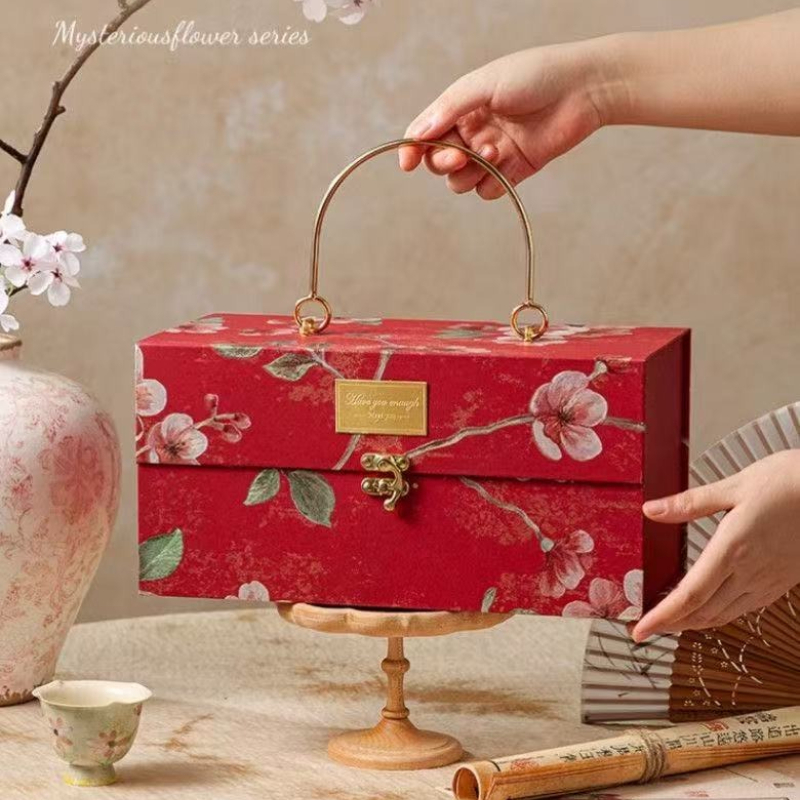 Luxury Bags List - 厚みのある多色金属製ハンドヘルドギフトボックス、結婚式のブライズメイドギフトバッグ、バレンタインデーギフトボックス、高級スカーフ包装バッグ