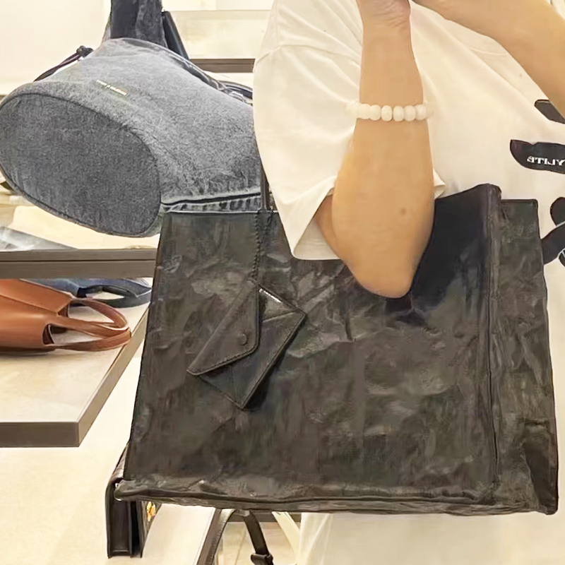 韓国カジュアルクラフト紙トートバッグ女性の高級デザイナーハン - Luxury Bags Vendor のレビューと価格