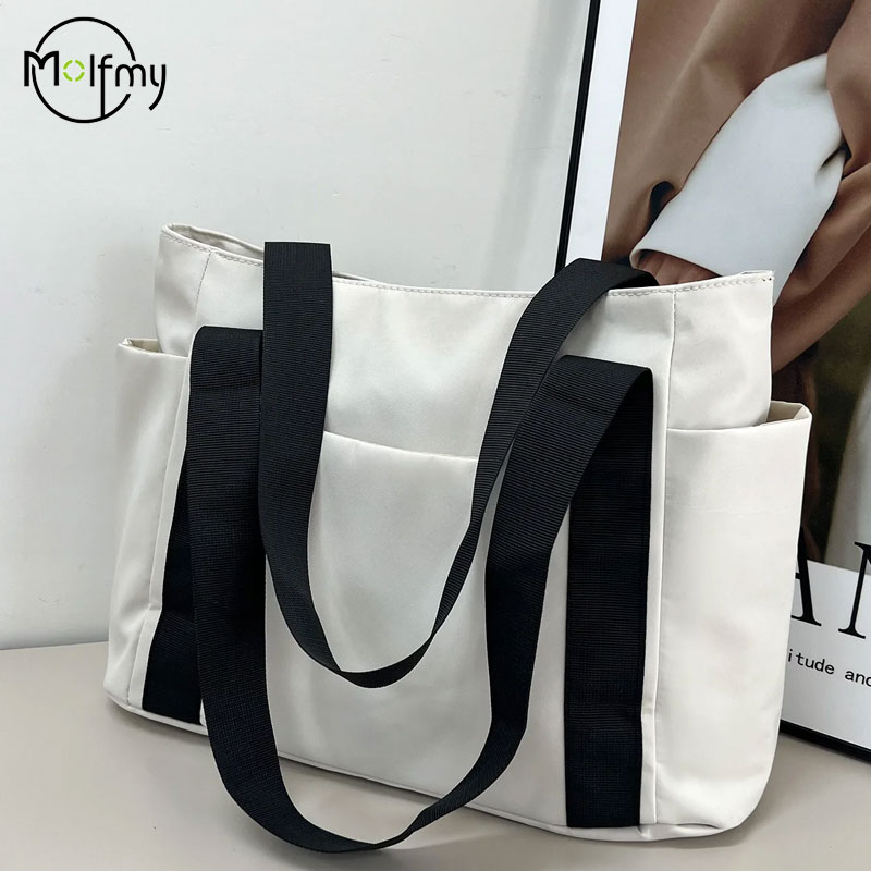 ナイロン製女性用ショルダーハンドバッグ,単色,ラグジュアリー - Luxury Bags Vendor のレビューと価格