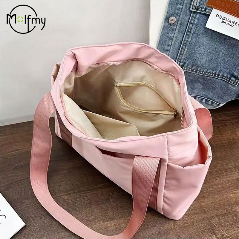ナイロン製女性用ショルダーハンドバッグ,単色,ラグジュアリー - Luxury Bags Vendor のレビューと価格