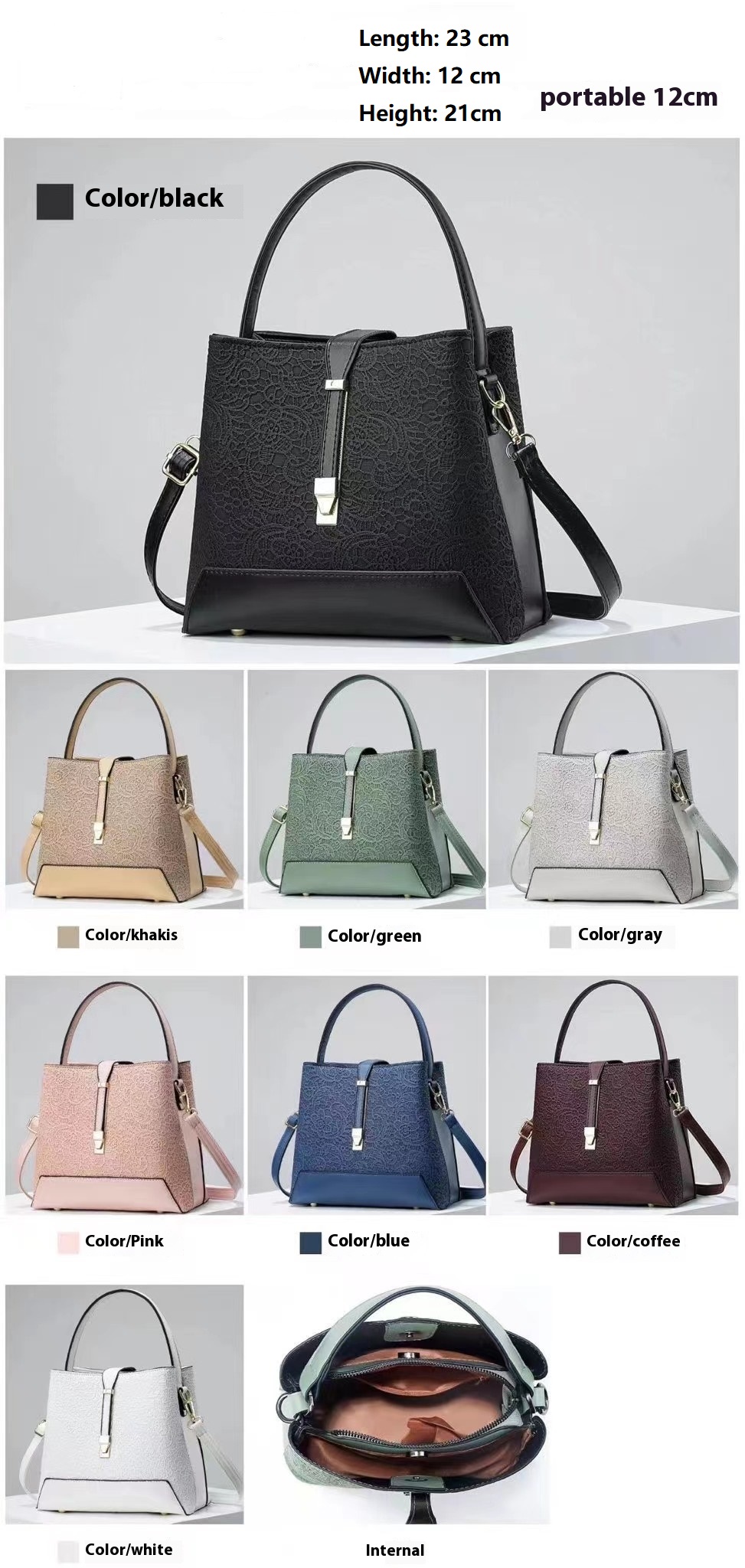 新しい高級トートバッグレザー上品なハンドバッグプロフェッショ - Luxury Bags Vendor のレビューと価格