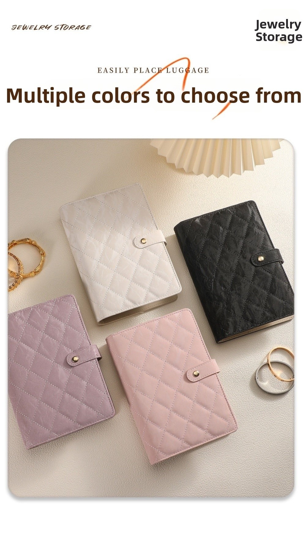 透明ジュエリー収納ブック ベルベット製ジッパーバインダー収納 - Luxury Bags List のレビューと価格