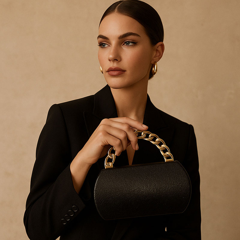 高級ゴールドメタルバックルボックスクラッチファッションレディ - Luxury Bags Vendor のレビューと価格