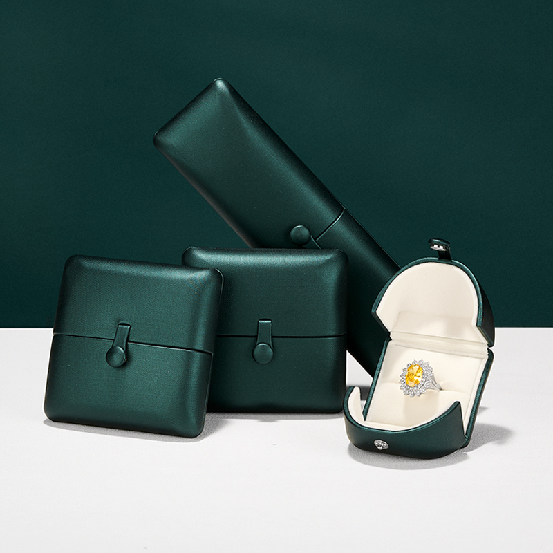 高級ダークグリーンリングボックス、プレミアムレザーレット製ジ - Luxury Bags List のレビューと価格