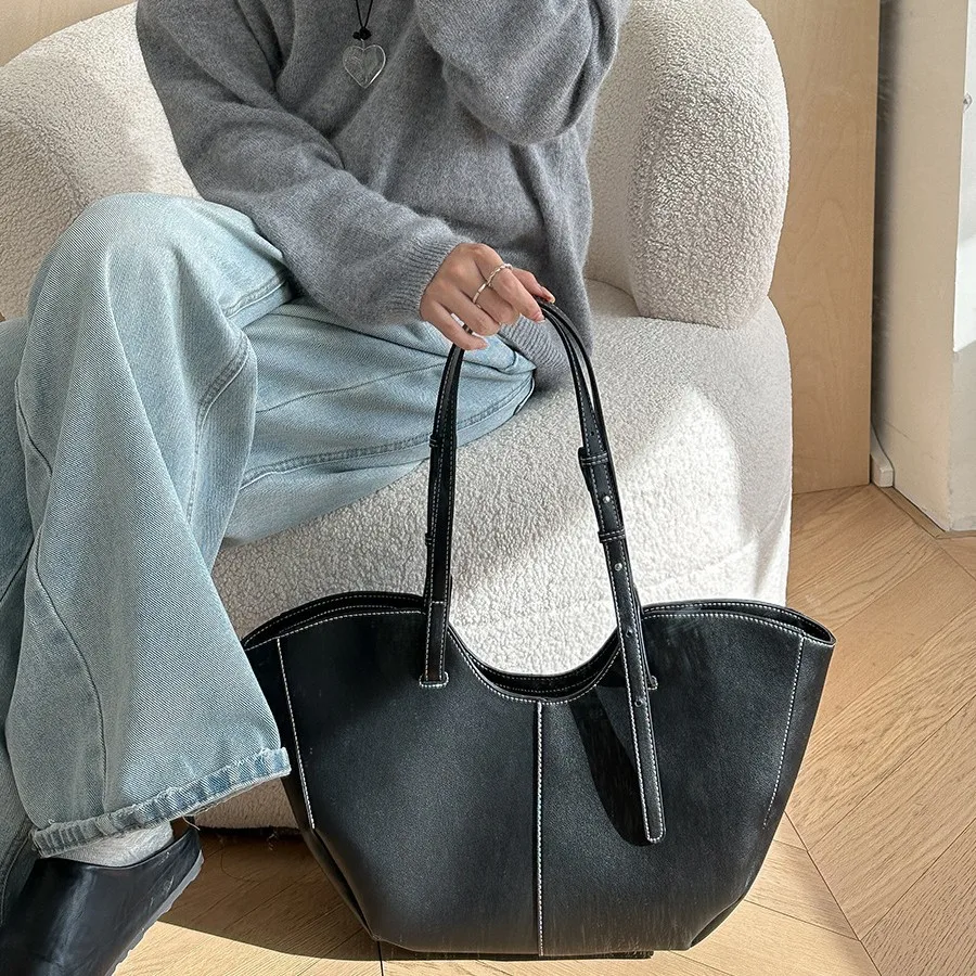 ヴィンテージ女性用ハンドバッグ 大容量ポータブルショッピング - Luxury Bags Vendor のレビューと価格