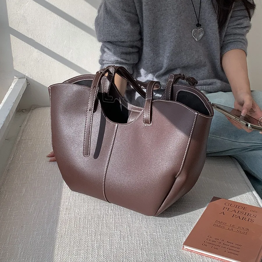 ヴィンテージ女性用ハンドバッグ 大容量ポータブルショッピング - Luxury Bags Vendor のレビューと価格