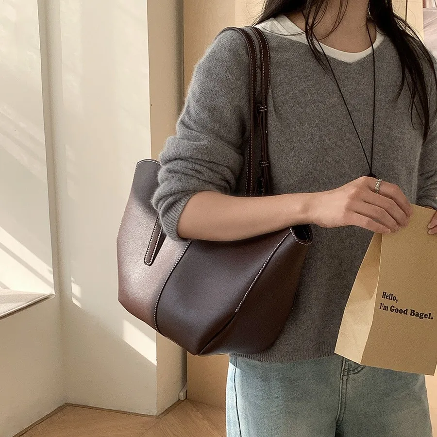 ヴィンテージ女性用ハンドバッグ 大容量ポータブルショッピング - Luxury Bags Vendor のレビューと価格