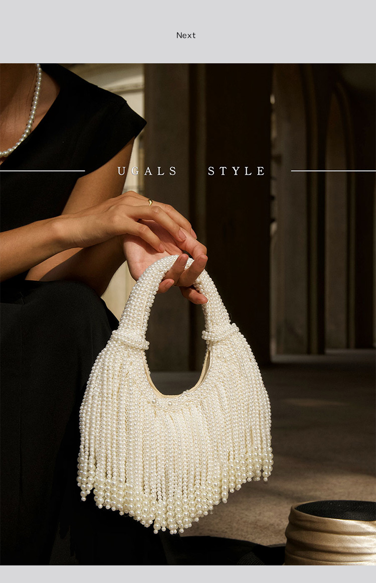 デザインハンドルパールイブニングクラッチバッグ、高級デザイナ - Luxury Bags Vendor のレビューと価格