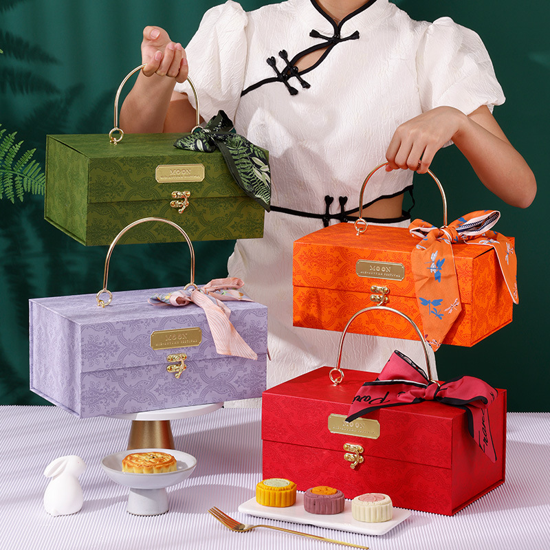 厚みのある多色金属製ハンドヘルドギフトボックス、結婚式のブラ - Luxury Bags List のレビューと価格